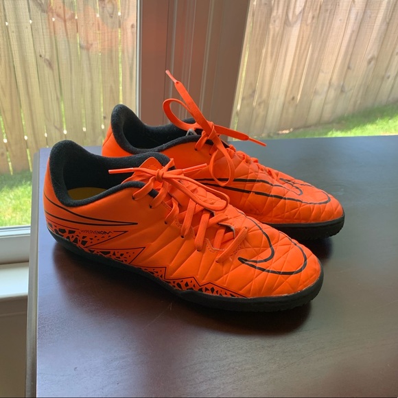 nike indoor soccer shoes orange